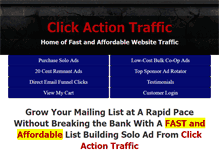 Tablet Screenshot of clickactiontraffic.com